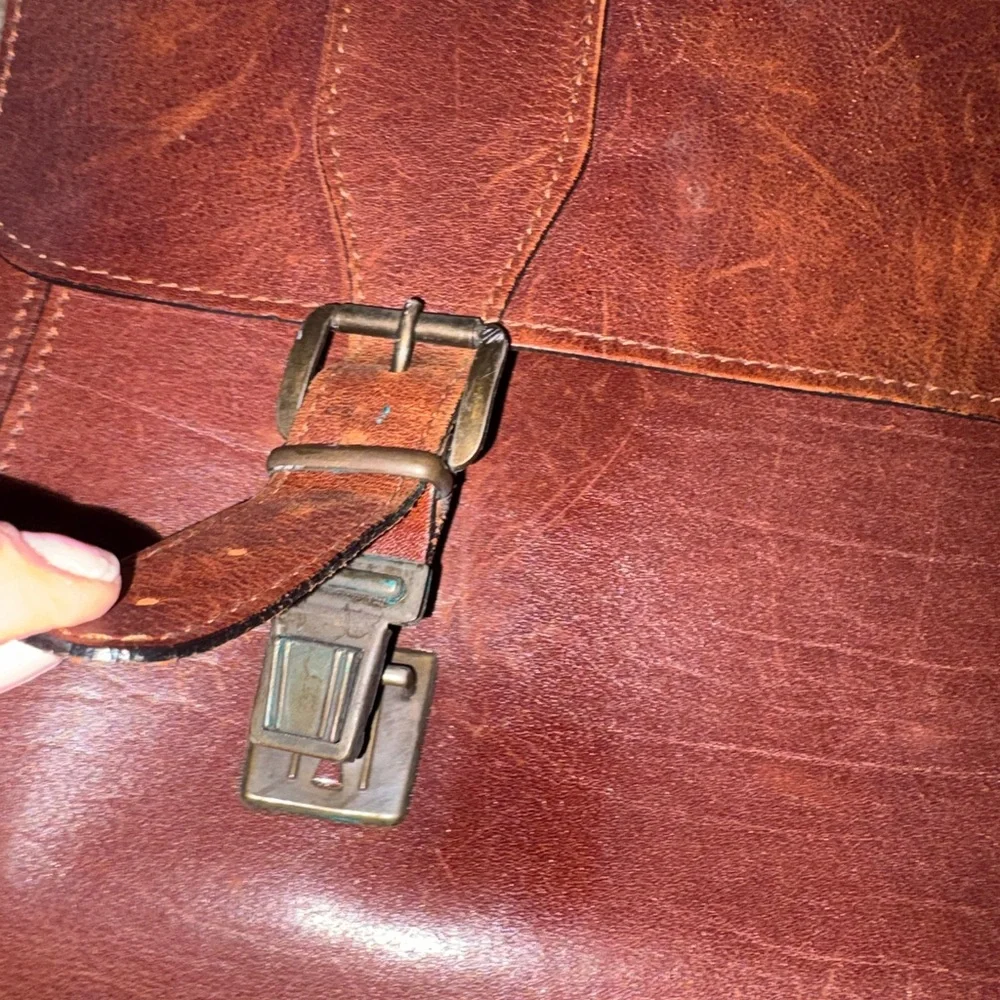 Classic Brown Leather Men's Bag